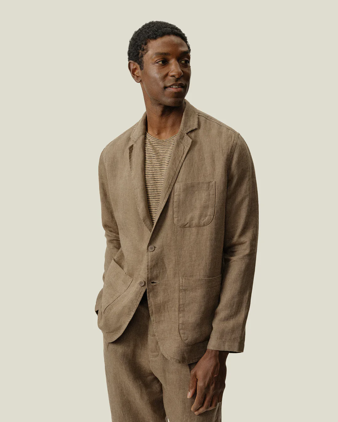 Alex Crane - Alta Blazer in Chai Twill - Image 3