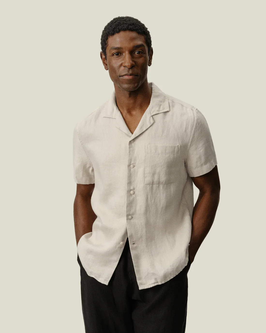 Alex Crane - Camp Shirt in Bone Twill - Image 3