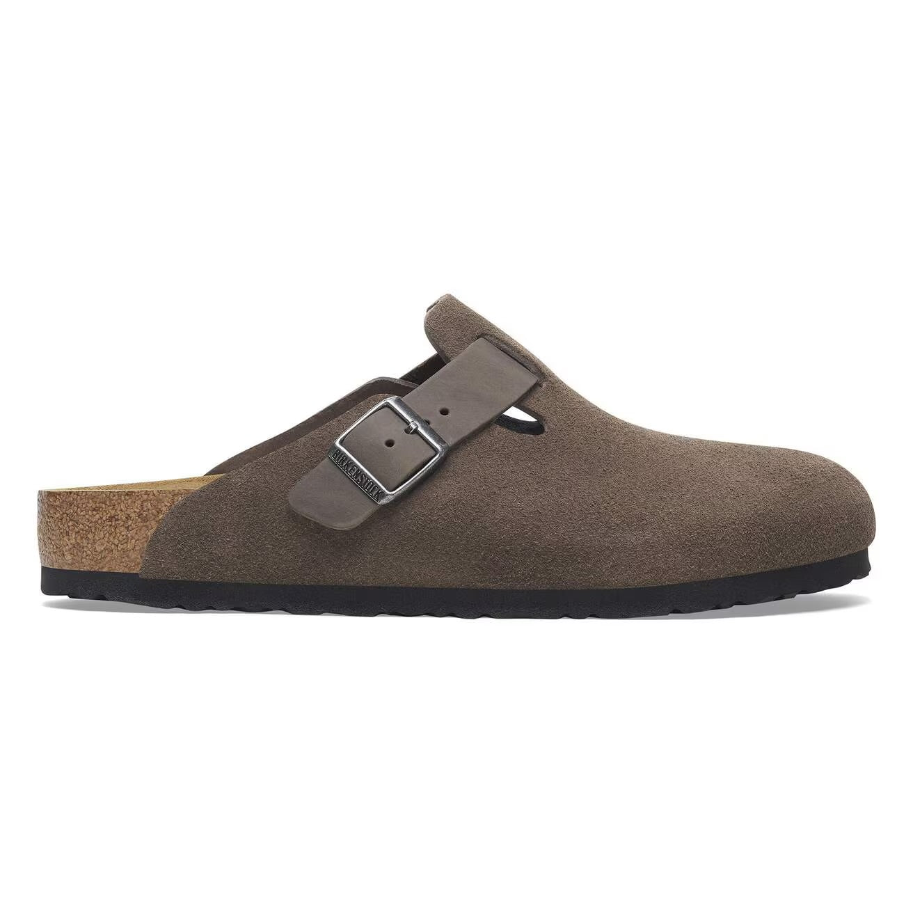 Birkenstock - Boston Mixed Leather in Concrete Grey