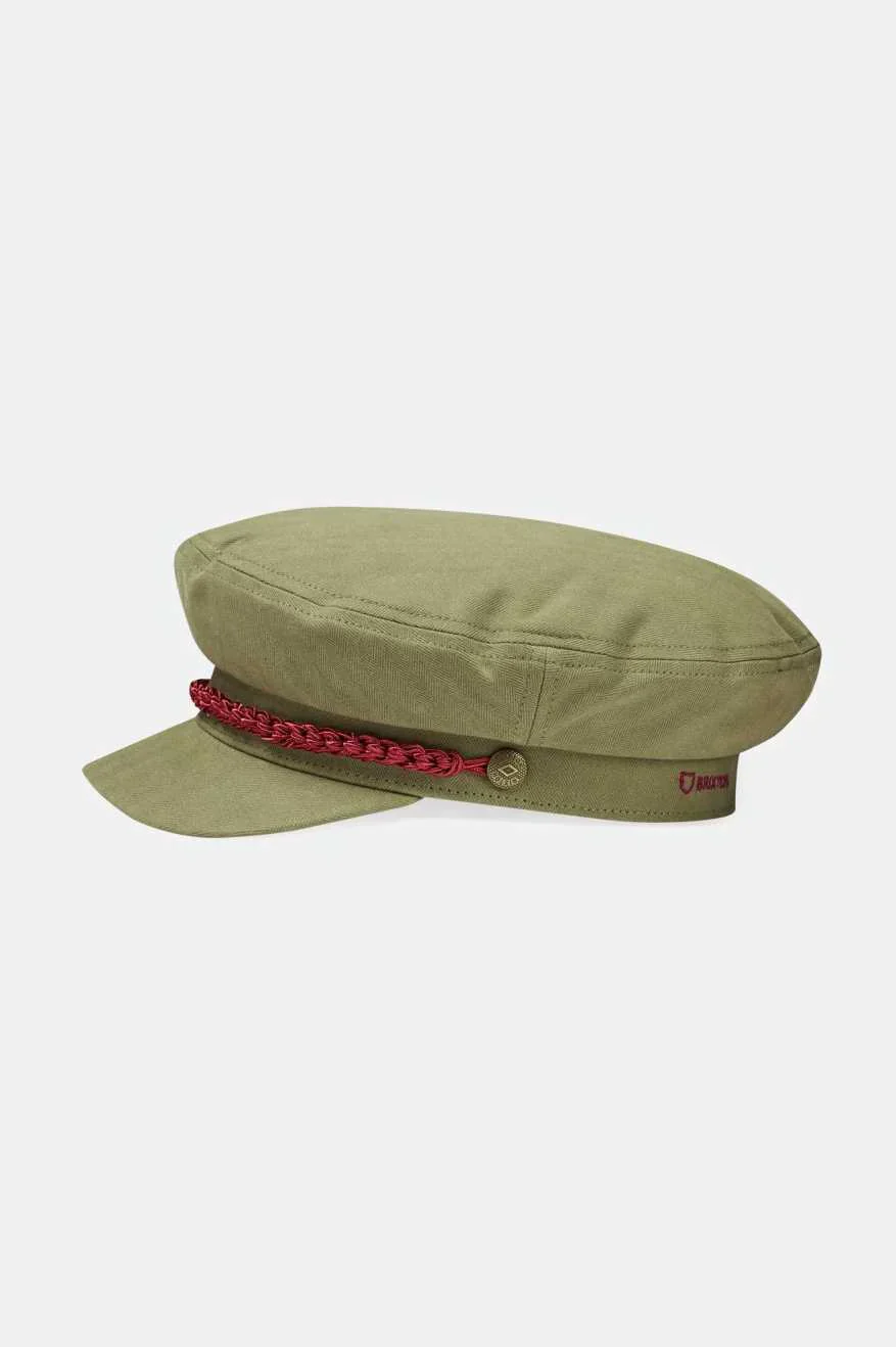 Brixton - 20th Anniversary Fiddler Cap ~ Olive - Image 2