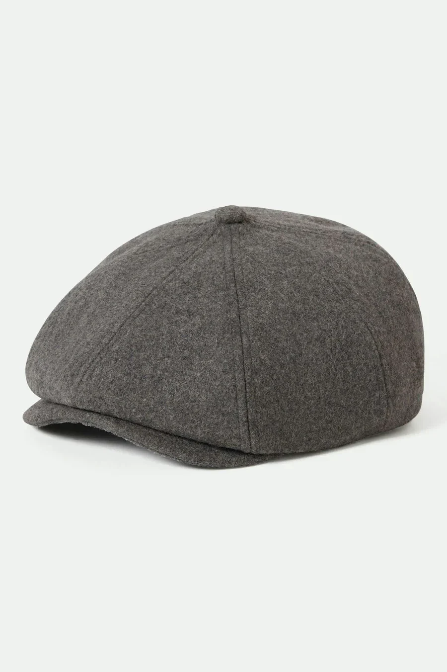Brixton - Brood Flannel Snap Cap in Heather Grey/Washed Navy