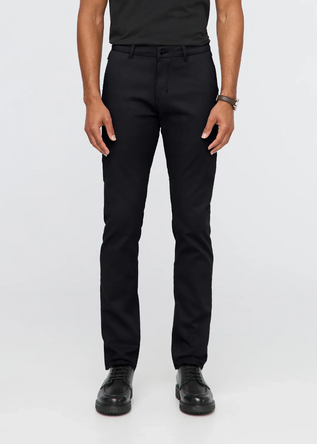 Duer - NuStretch Slim Straight Trouser in Black