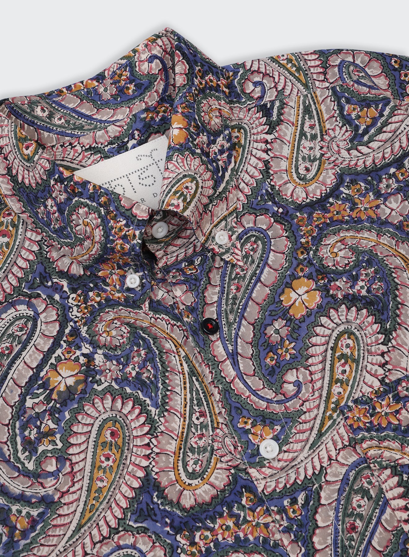 Kardo - Ron Ivy Button-Down in Paisley Block Print - Image 2