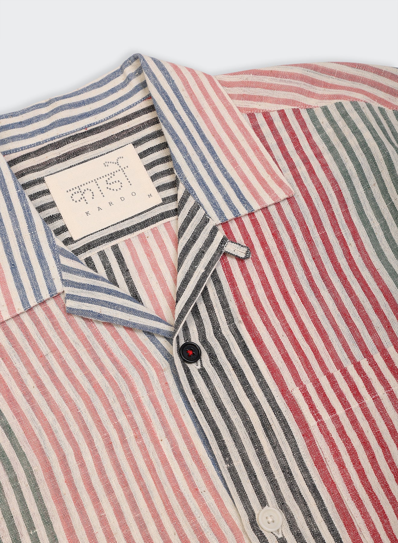 Kardo - Ronen Camp Collar in Handloom Stripe - Image 2