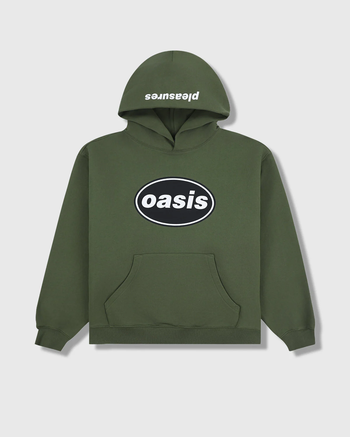 Pleasures x Oasis - Knebworth Hoodie in Olive
