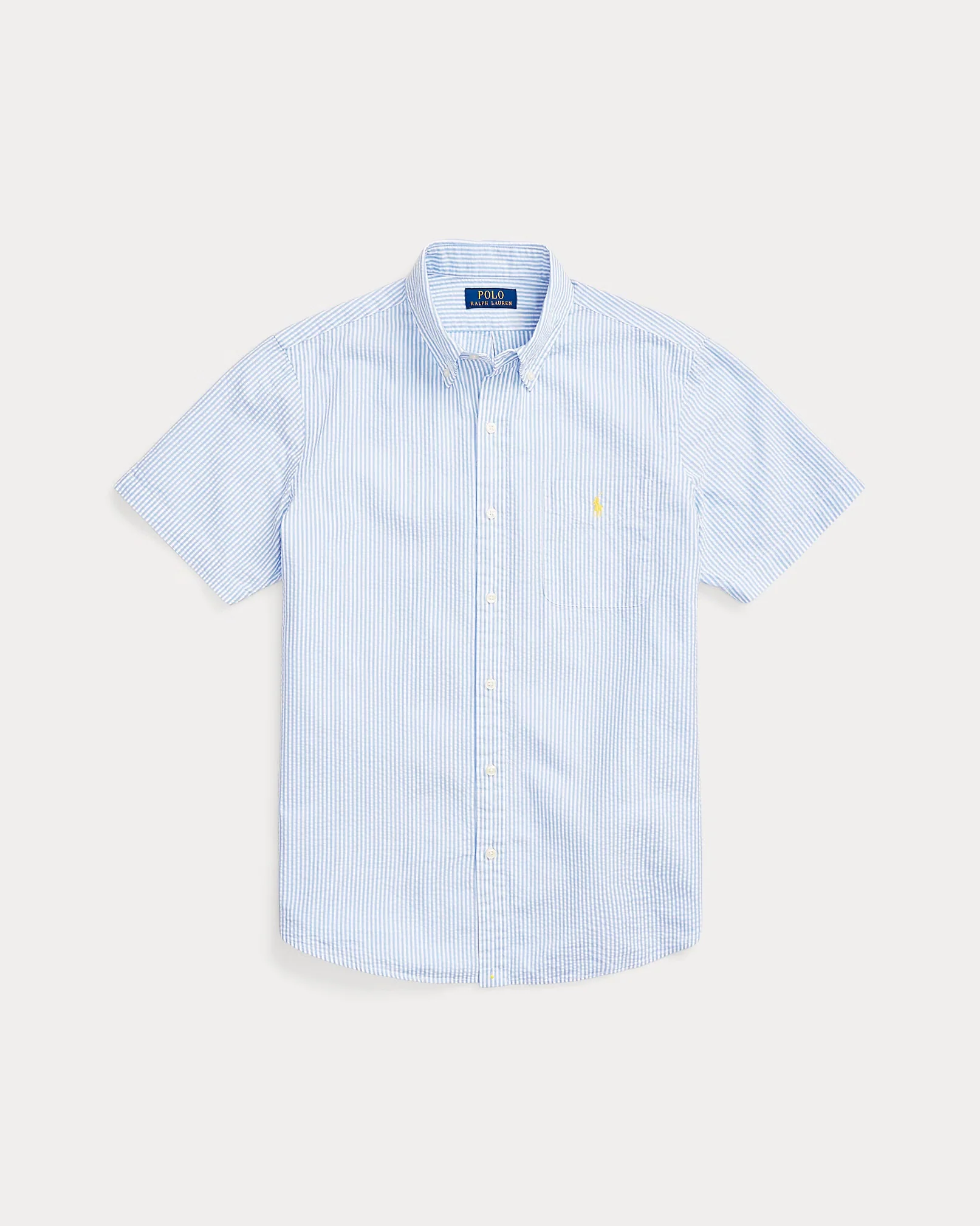 Polo Ralph Lauren - Prepster Classic Fit Seersucker Shirt in Blue/White